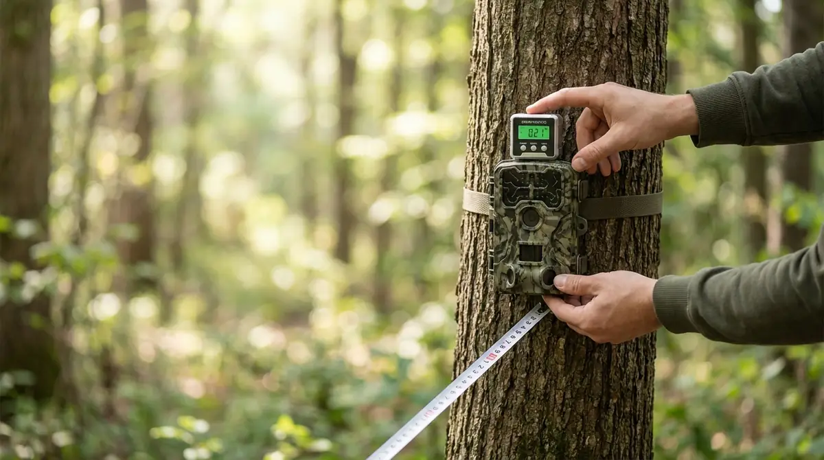 トレイルカメラの取り付け手順【高さ・角度の数値目安】