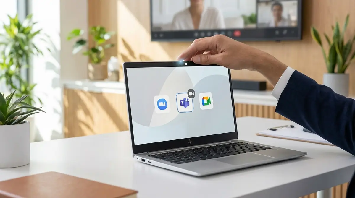 Zoom・Teams・Google MeetでHP内蔵カメラを使う設定