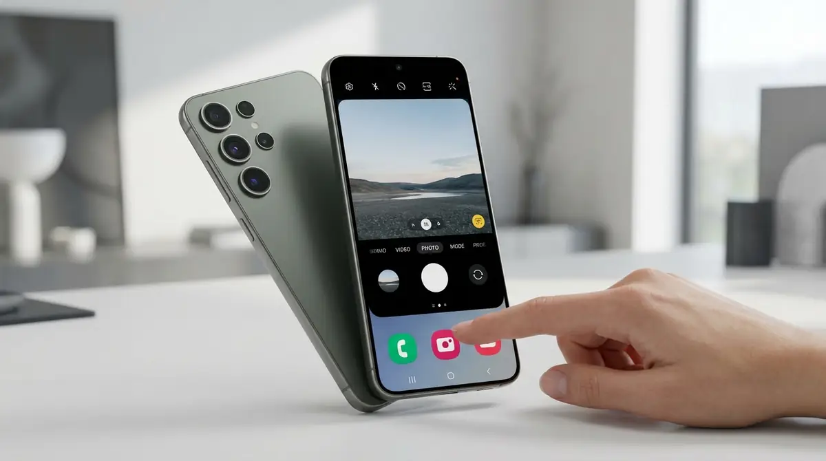 Galaxy S24カメラの起動方法と基本画面の見方