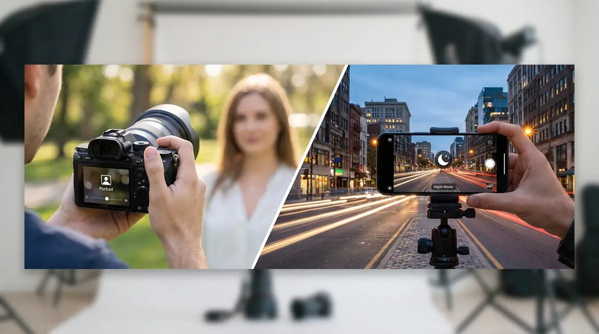 ポートレートモード・ナイトモードの使い方と設定