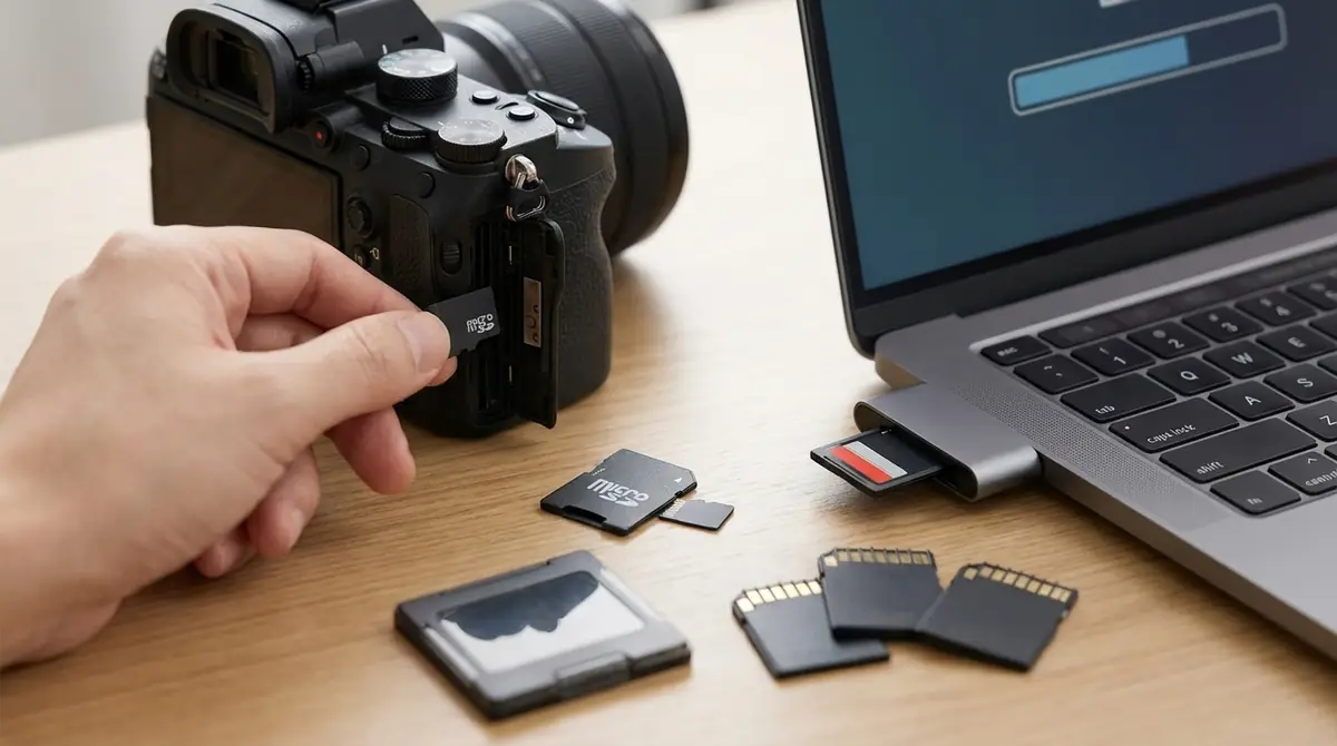 SDカードの設定方法｜挿入からフォーマットまで