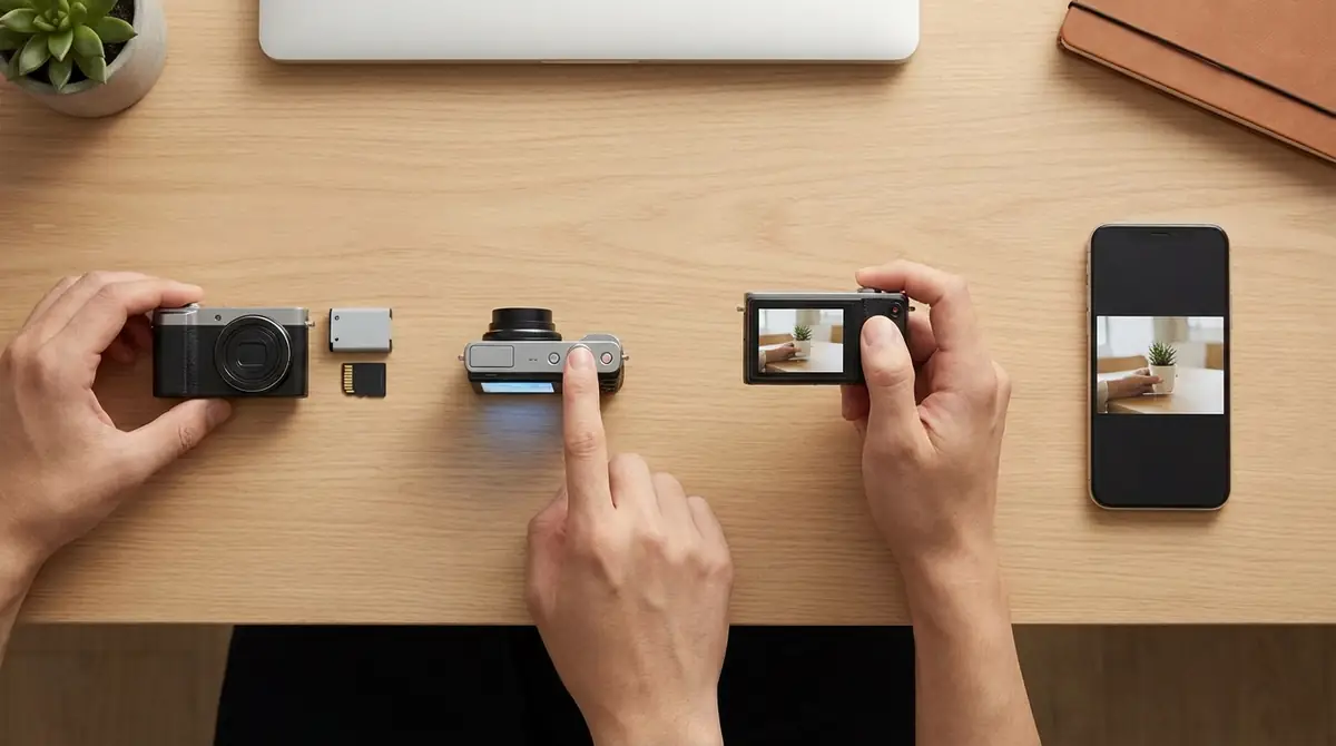 【30秒で理解】ミニカメラの基本操作は4ステップで完了